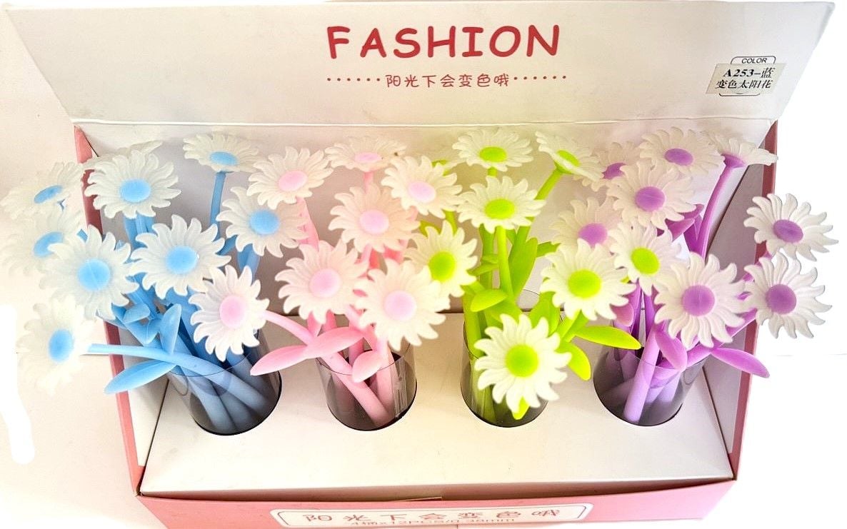 Ручка гелева змінює колір Соняшник 4 кольори (48 шт/уп) A-253 AIHAO