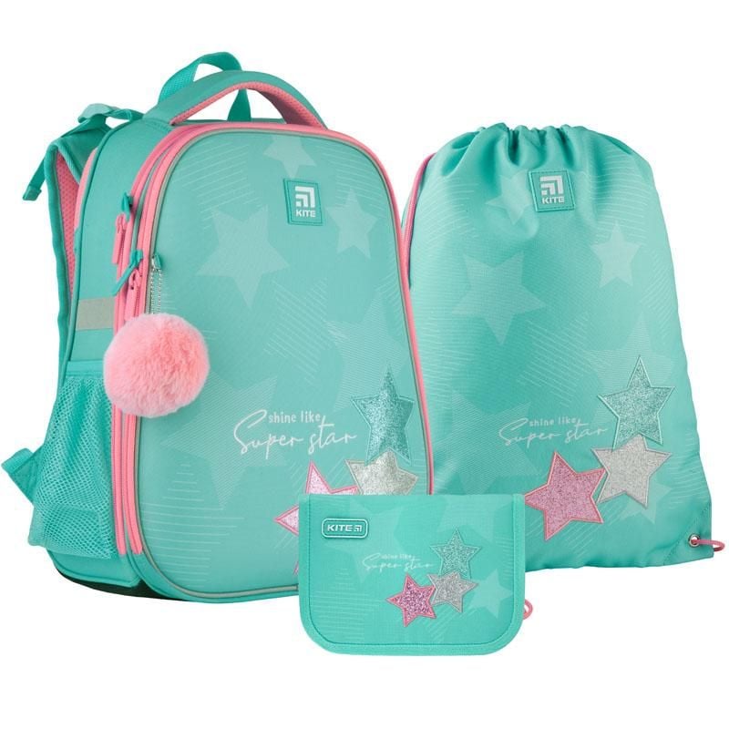 Рюкзак 16 л + пенал + сумка для взуття Super Star SET-K21-531M-4 Kite
