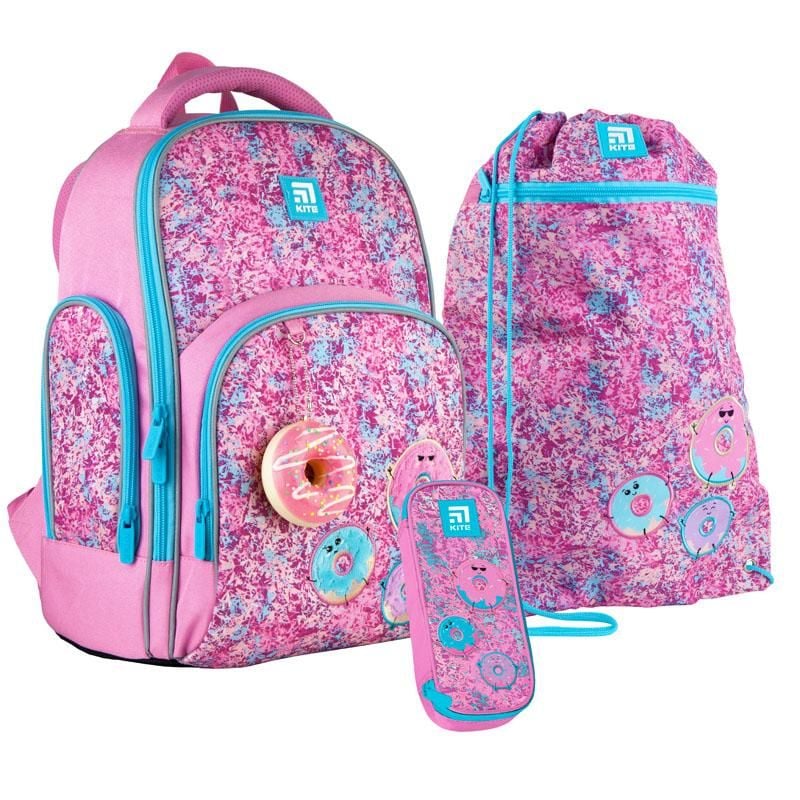 Рюкзак набір + пенал + сумка для взуття Donuts SET-K21-706M-2 Kite
