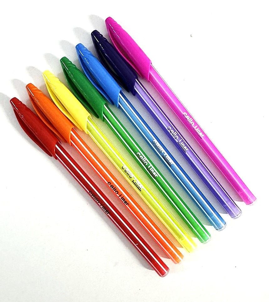 Ручка кулькова кольоровий корпус LINER 0,6 мм BPCELIBL0720 Cello