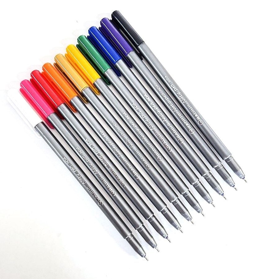 Ручка кулькова синя Nifty 0,7мм мікс кольорів (50 шт/уп) RADIUS