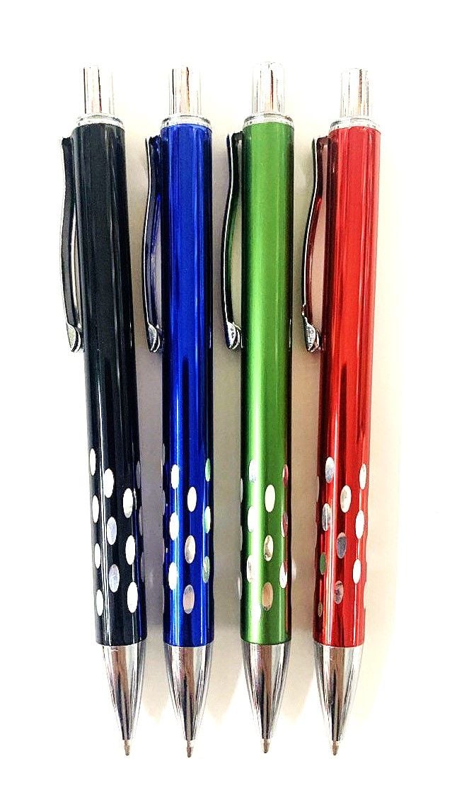 Ручка кулькова металева, автоматична синя (12 шт/уп) 8035В BM