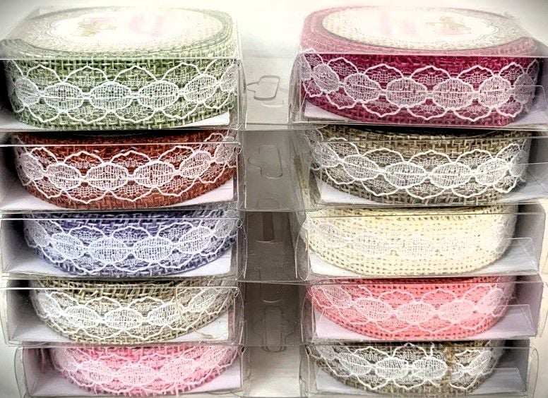 Стрічка декоративна тесьма в асортименті 10 шт DIY 011 Імпорт