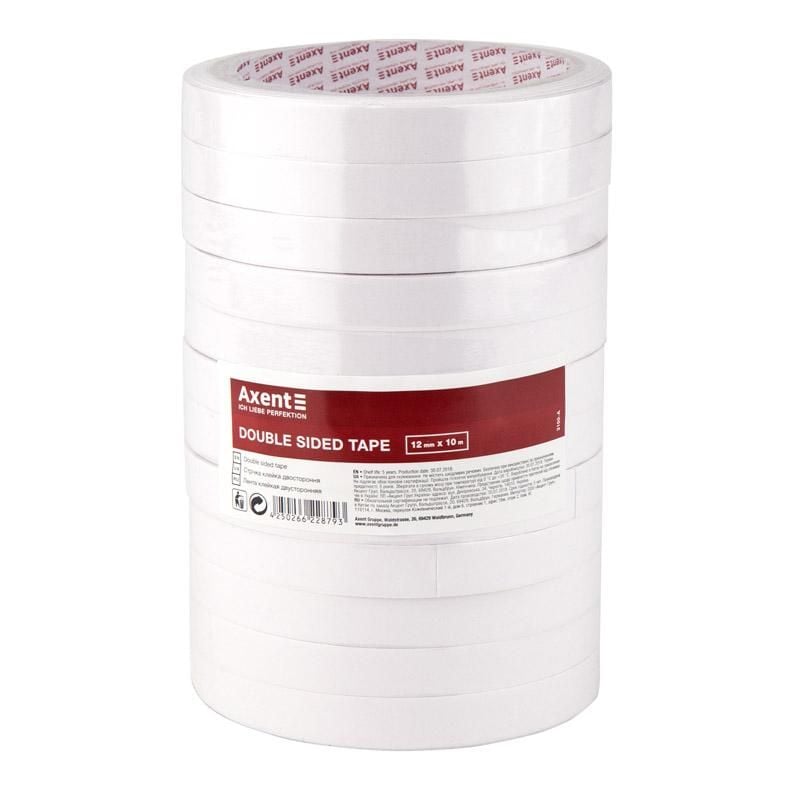 Стрічка клейка двустороння 12*10 м (12 шт/уп) 3100 Axent