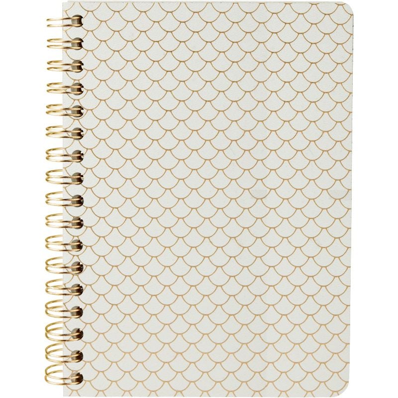 Блокнот на спіралі тверда обкладинка А6 80 арк лінія Scale білий 8448-21 Axent