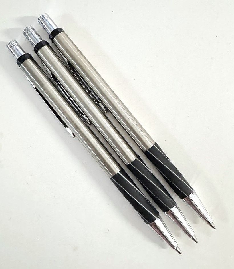 Ручка кулькова металева автоматична, товстий стрижень (12 шт/уп) AH-1004 AIHAO