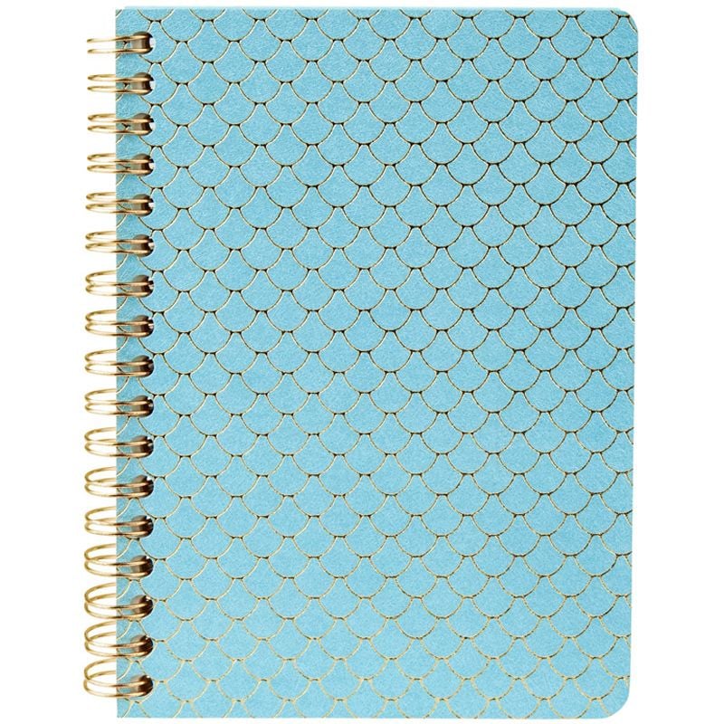Блокнот на спіралі тверда обкладинка А6 80 арк лінія Scale блакитний 8448-07 Axent