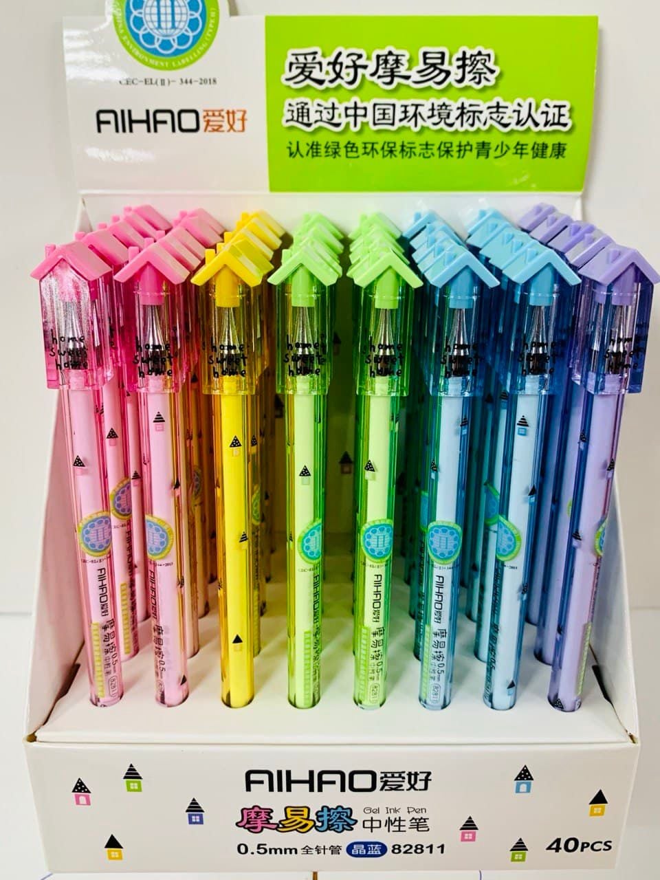 Ручка пиши/стирай 0,5 мм гелева Хатинка (40/160) AH-82811 AIHAO