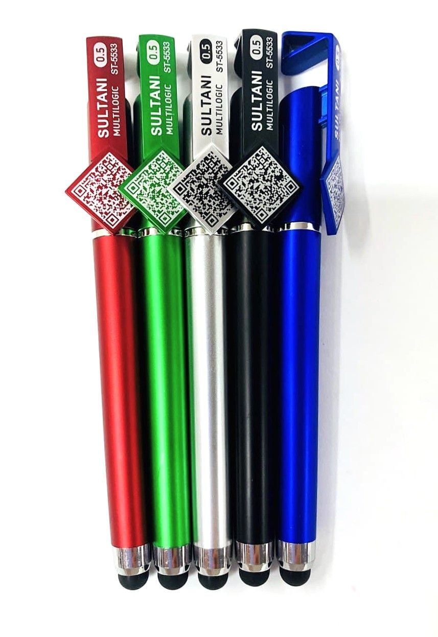 Ручка кулькова зі стілусом + підставка (36 шт/уп) ST-5533 SULTANI