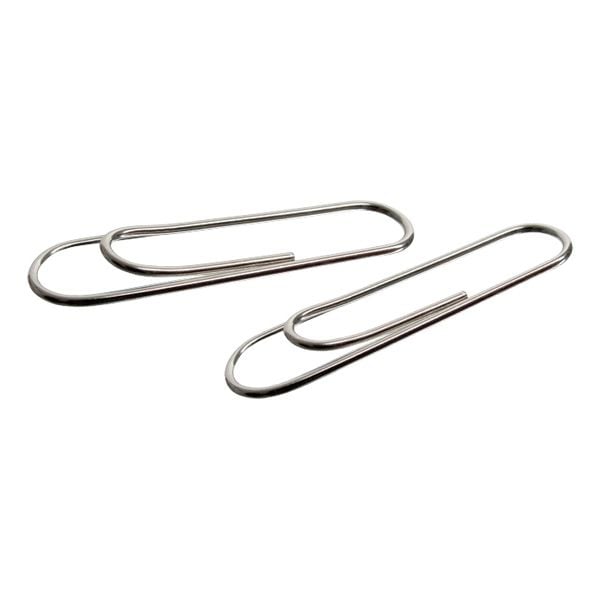 Скріпки с загином нікельовані 28 мм 100 шт (20 кор/блок) 4104 Axent