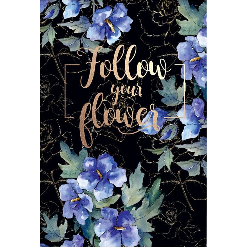 Блокнот термобіндер А5 64 арк Flowers чисті стор блакитні 8443-09 Axent