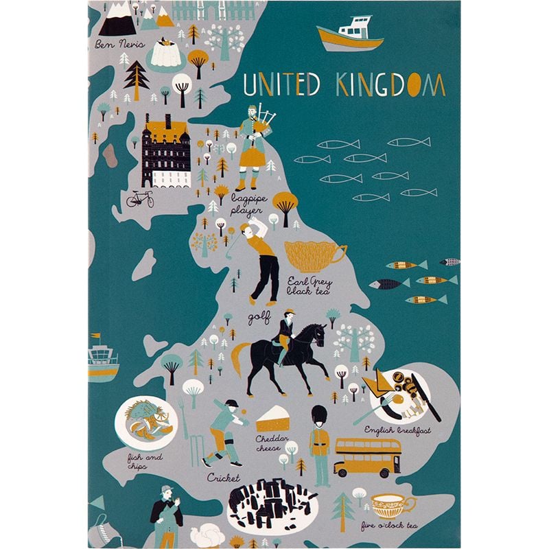 Блокнот термобіндер А5 64 арк Maps чисті стор зелені 8443-05 Axent