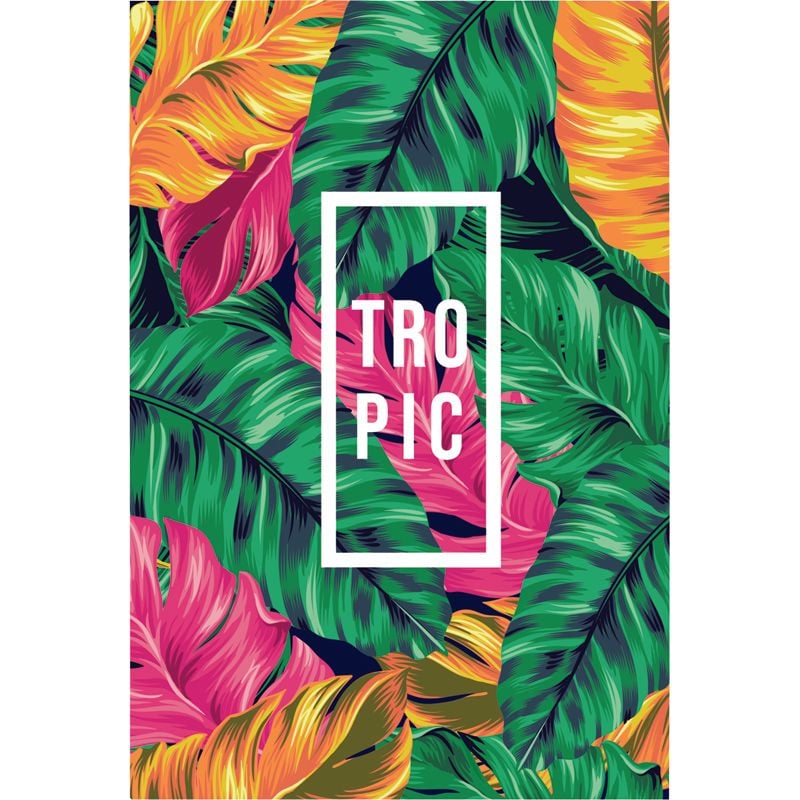 Блокнот термобіндер А5 64 арк Neon Tropics чисті стор зелені 8443-06 Axent