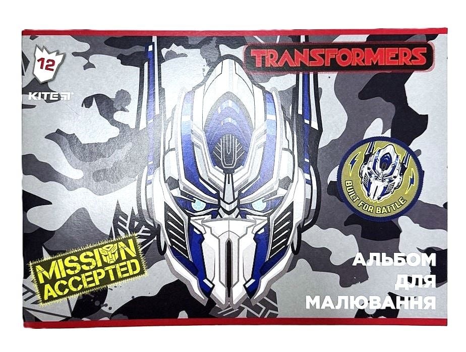 Альбом для малювання 12 арк Transformers TF18-241 Kite