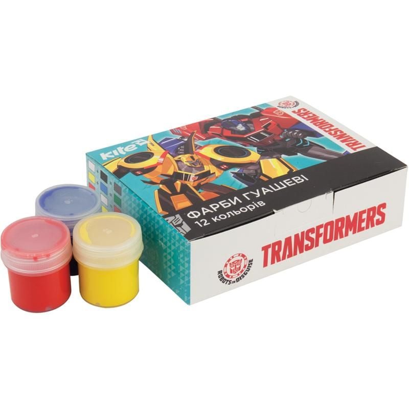 Фарби Гуаш 12 кол 20 мл Transformers TF17-063 Kite