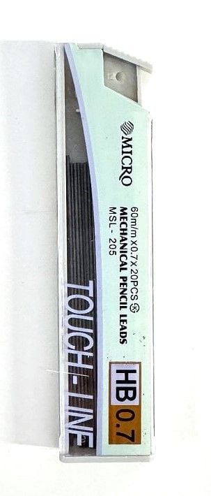 Стрижні грифель 0,7мм*60mm HB (12 шт/уп) 205-HB-07 MICRO