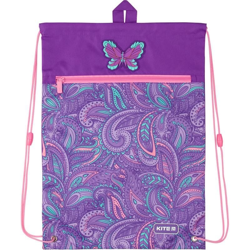Сумка з кишенею Flowery фіолетова K20-601M-23 Kite