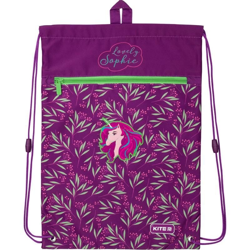 Сумка з кишенею Lovely Sophie фіолетова K20-601M-1 Kite
