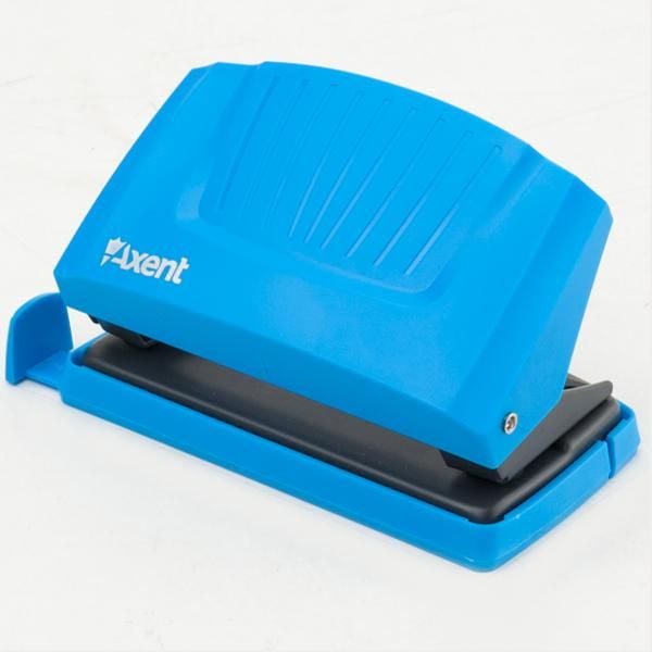 Діркопробивач з пробивною силою до 10 арк Shell блакитний 3410-07 Axent