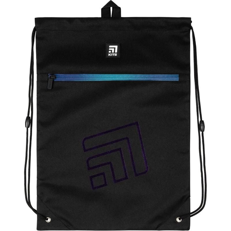 Сумка з кишенею чорна K20-601L-10 Kite