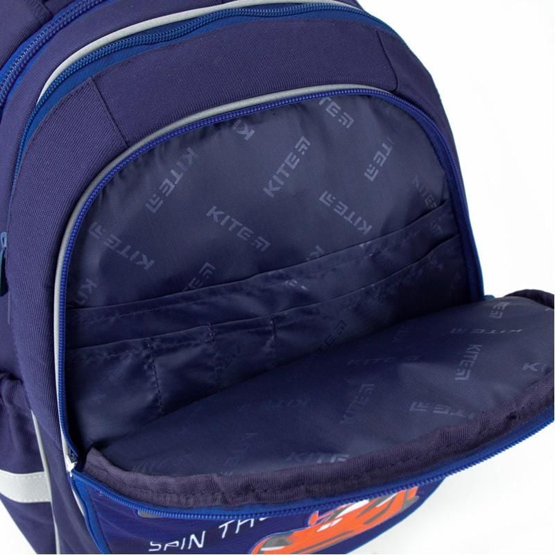 Рюкзак Education полукаркасний 18 л змінна передня панель Fast cars синій K20-700M(2p)-4 Kite