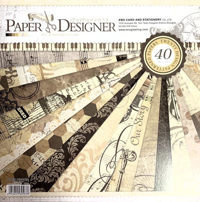 Папір картон для скрапбукінга 40арк DS-40 Eno Greeting