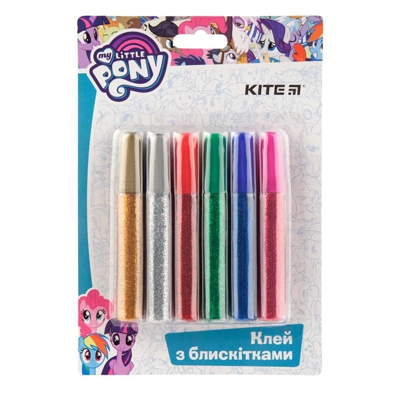 Клей з блискітками 6 кол Little Pony LP19-107 Kite