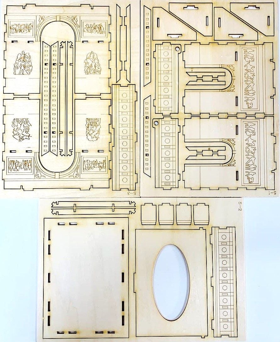 Іграшка конструктор дерев'яний техніка 3DWA22414-4 AIHAO