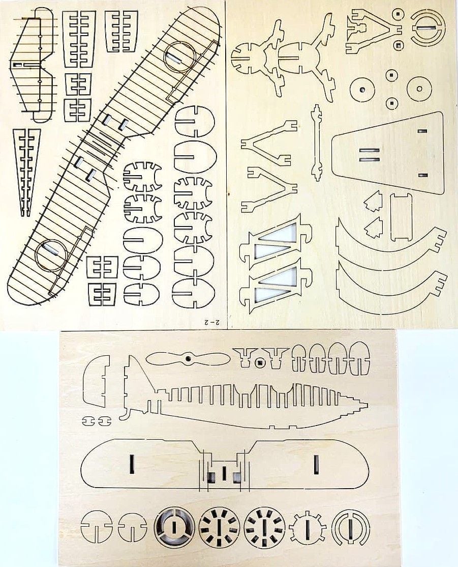 Іграшка конструктор дерев'яний техніка 3DWA22414-4 AIHAO