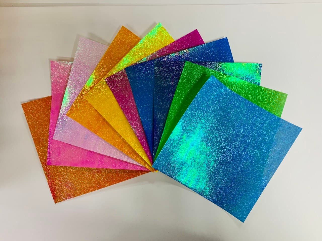 Папір кольоровий з блистками 15*15 см 10 арк ST-4468 SULTANI