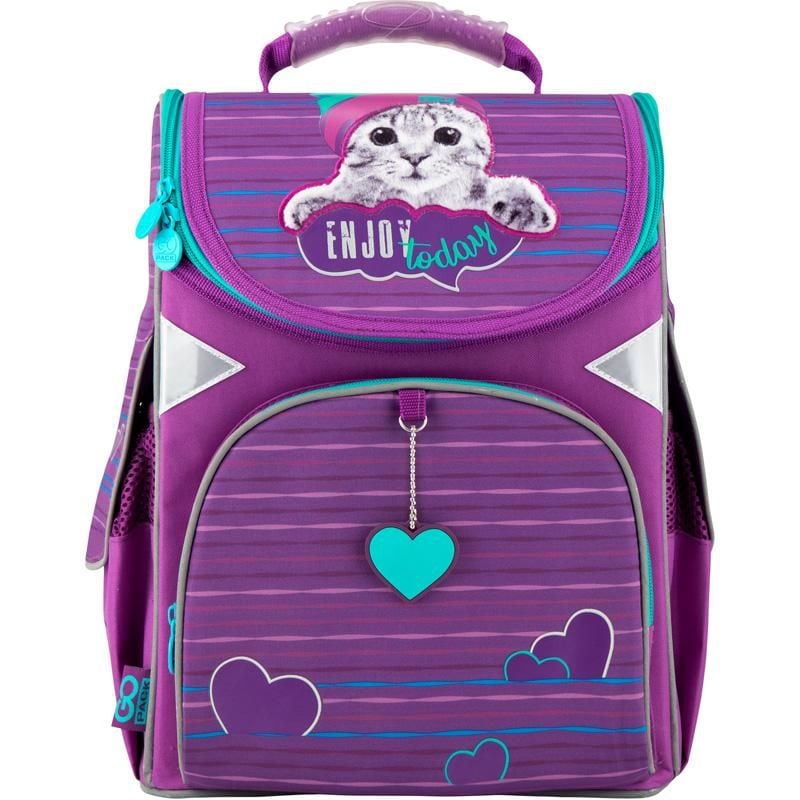 Рюкзак шкільний каркасний 11л Funny cat фіолетовий GO20-5001S-5 Go-Pack