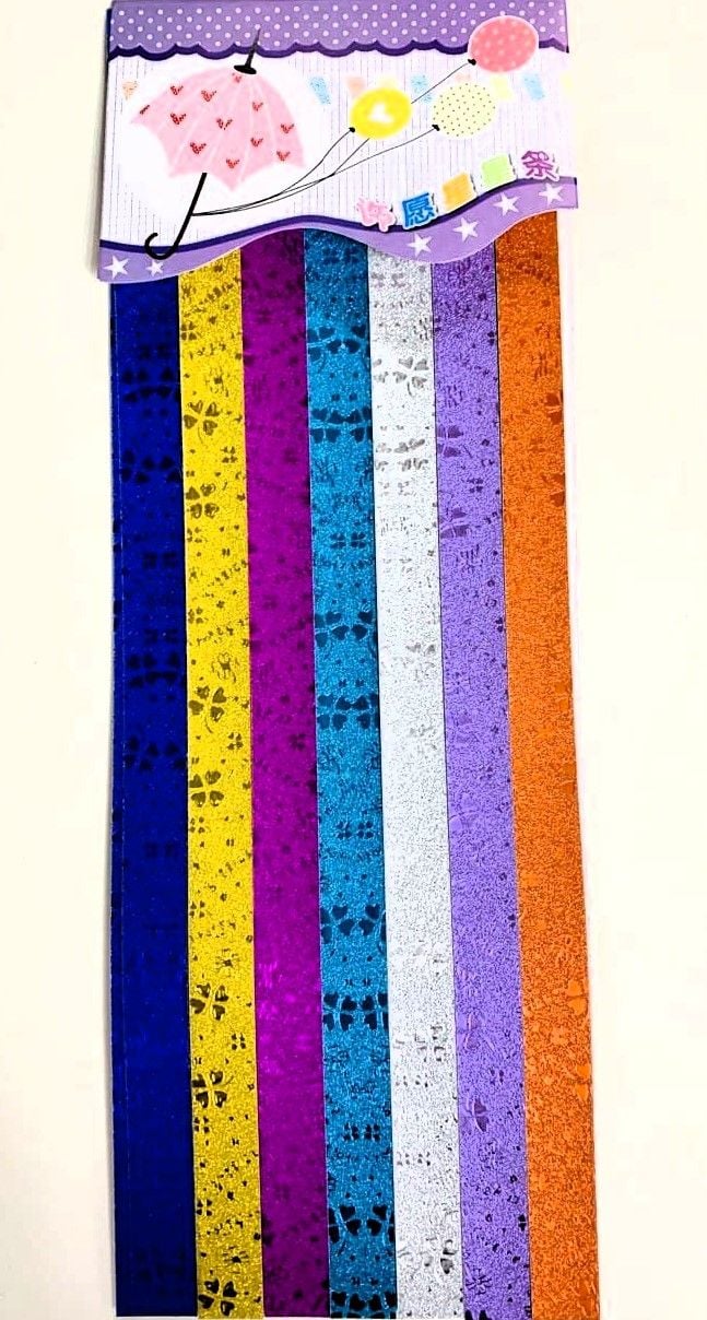 Стрічка декоративна з блістками 128 шт 8 кол (50) ST-4461 SULTANI