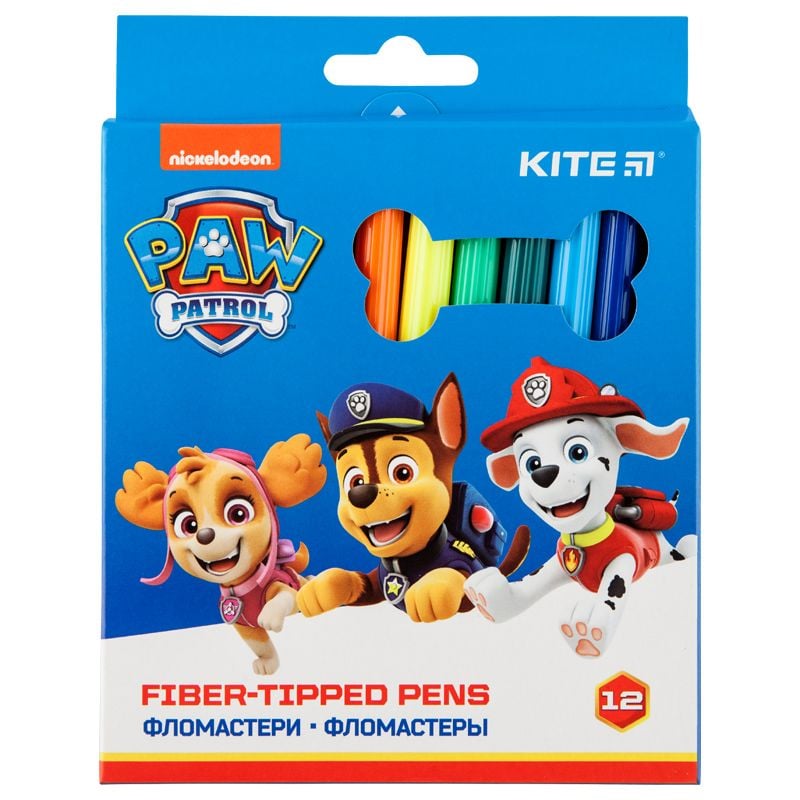 Фломастери 12 кольорів Paw Patrol PAW20-047 Kite