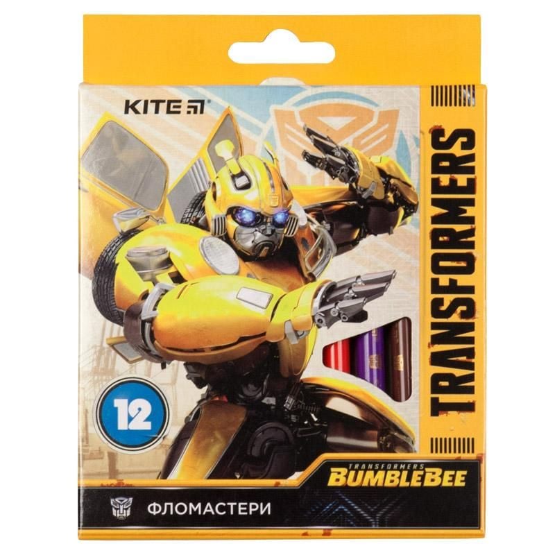 Фломастери 12кол Transformers TF19-047 Kite