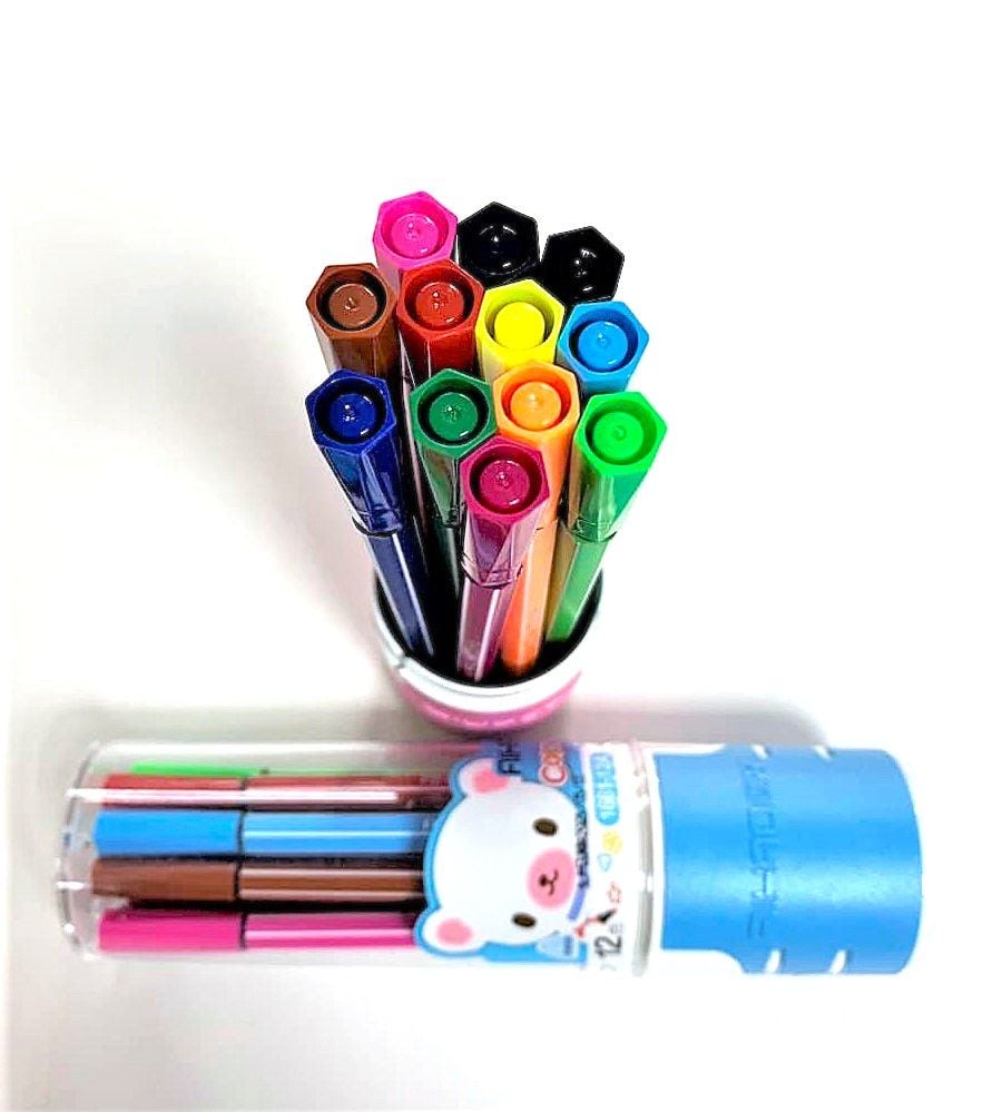 Фломастери 12кол в тубусі (144) AH1661-12 AIHAO