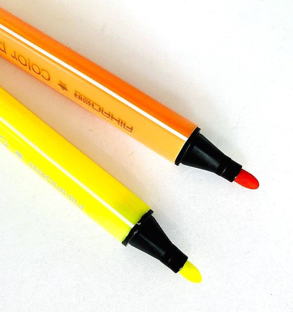 Фломастери 18кол трикутні в пластиковому боксі (80) 1996-18 AIHAO