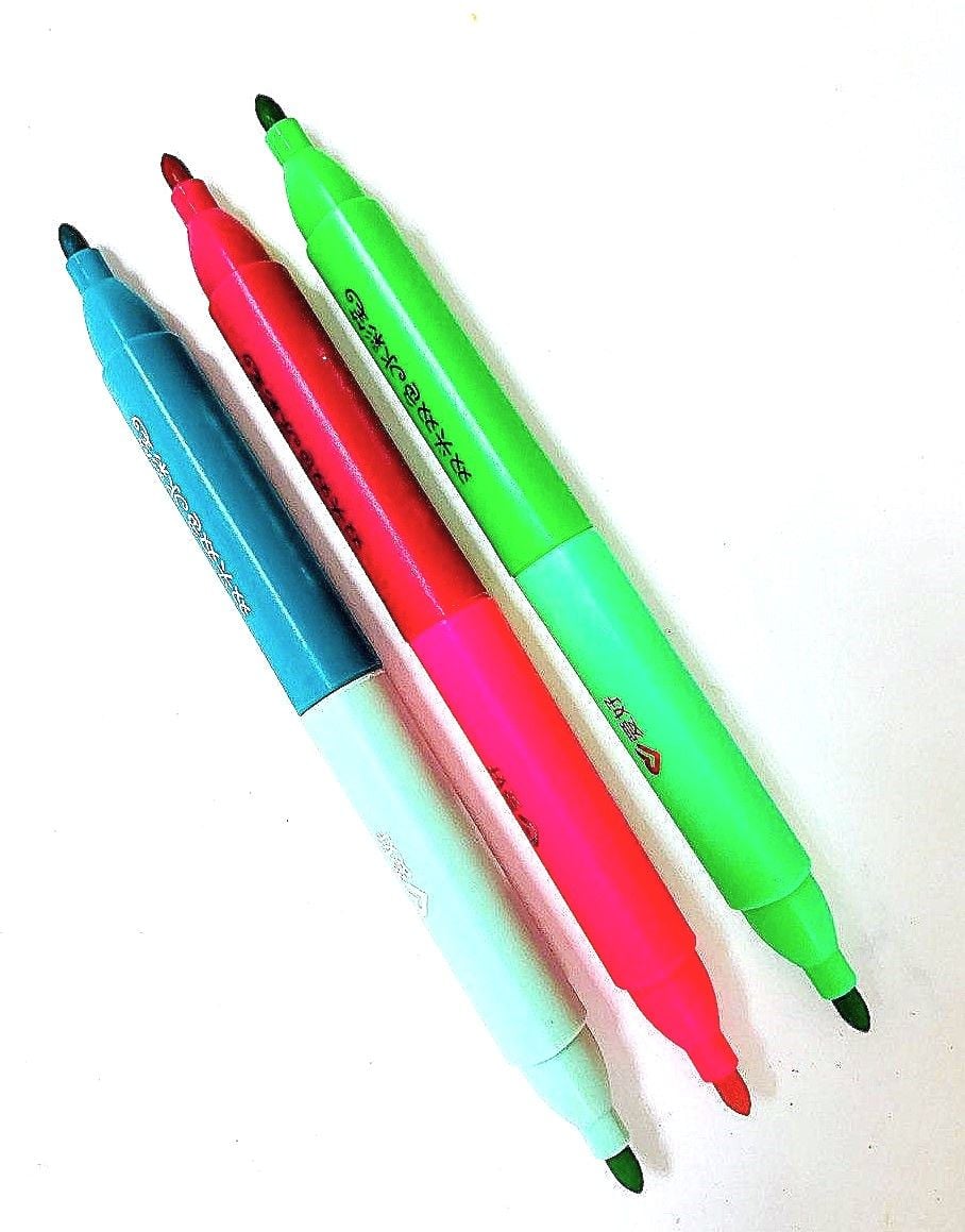 Фломастери 2х-сторонні 18 шт 36 кол на водяній основі (12 шт/уп) CP 607-18 AIHAO