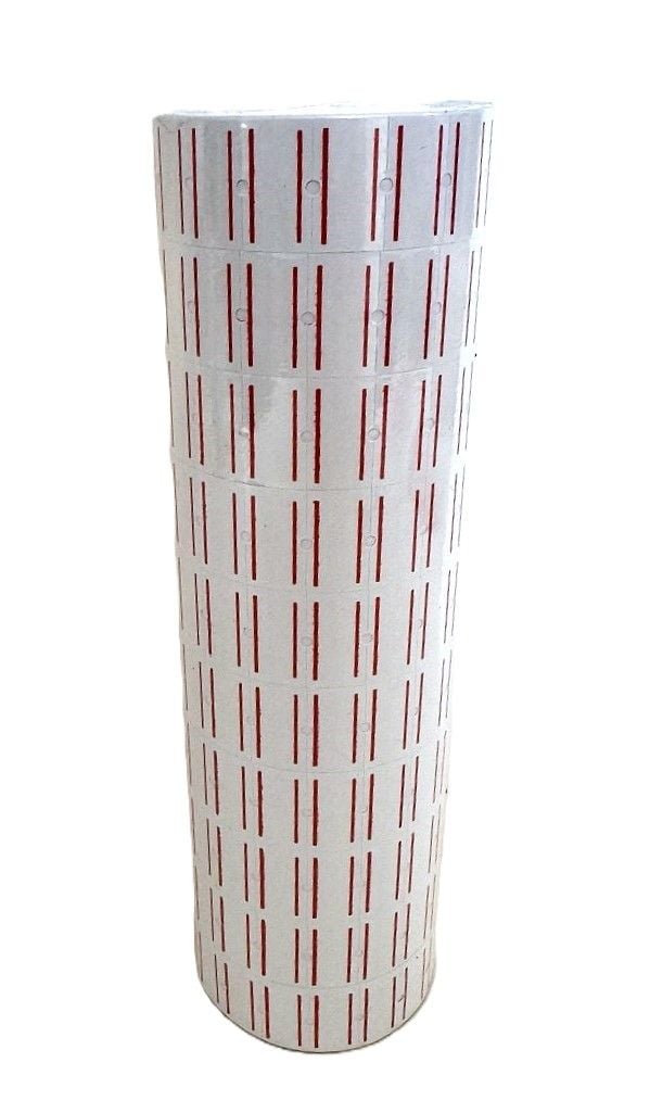Цінники білі 1000шт в рулоні PM-1000 (0175) RADIUS