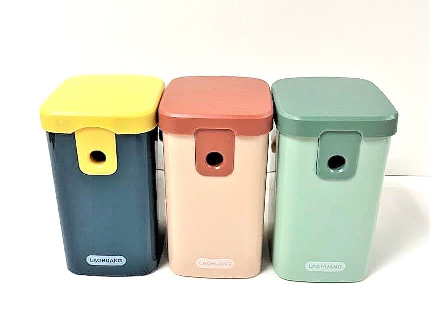 Чинка механічна асорті кольорів (12 шт/уп) LH-0069 AIHAO