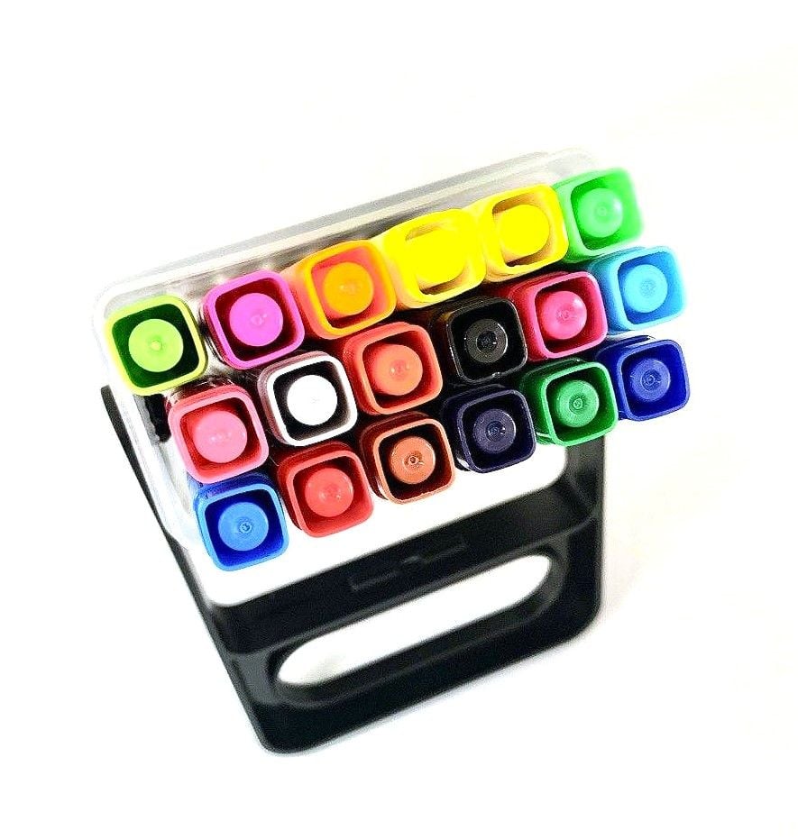 Фломастери 2х-сторонні для каліграфії 18 кол (80) CP 600-18 AIHAO