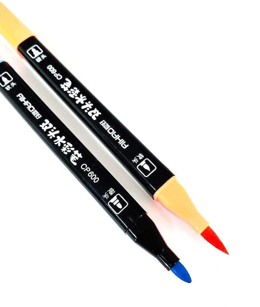 Фломастери 2х-сторонні для каліграфії 24 кол (16 шт/уп) CP 600-24 AIHAO