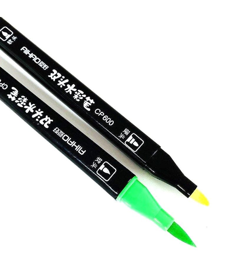 Фломастери 2х-сторонні для каліграфії 36 кол (10 шт/уп) CP 600-36 AIHAO