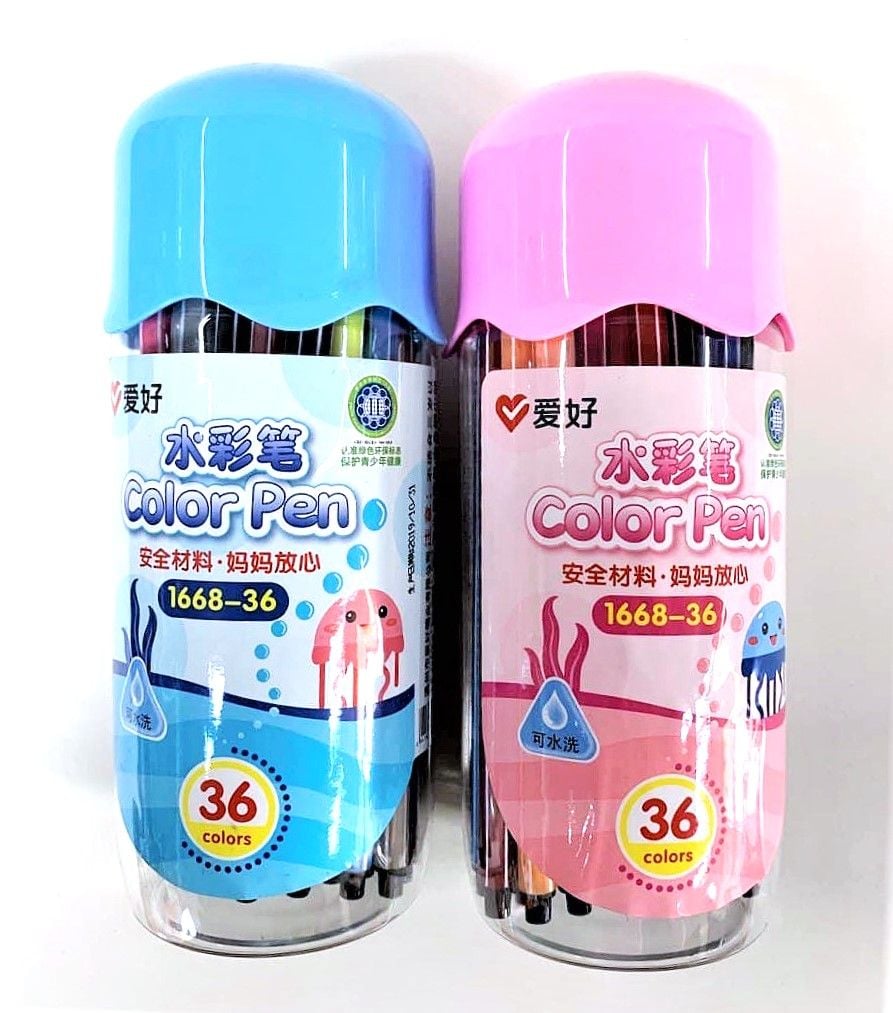 Фломастери 36 кол в пластиковому пеналі 1668-36 AIHAO