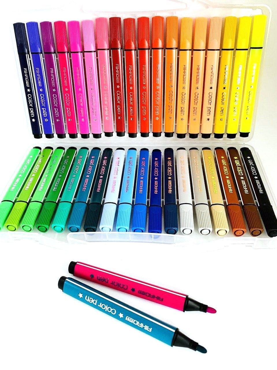 Фломастери 36кол трикутні в пластиковому боксі (48) 1996-36 AIHAO