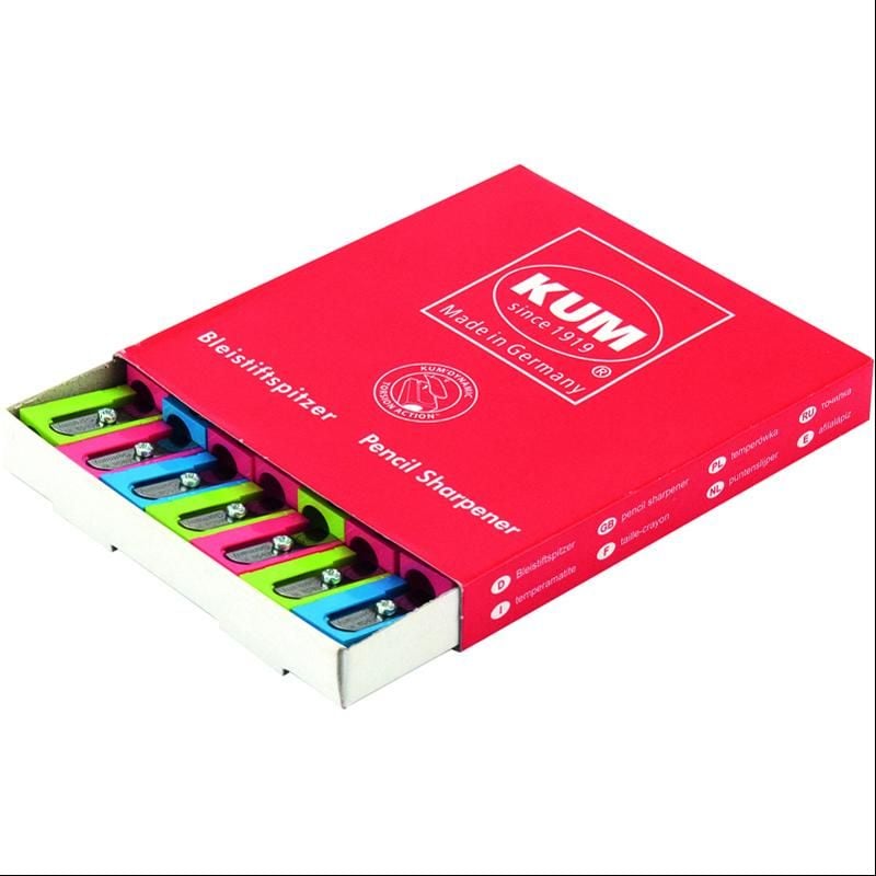 Чинка пластикова подвійна (24 шт/уп) 410К KUM