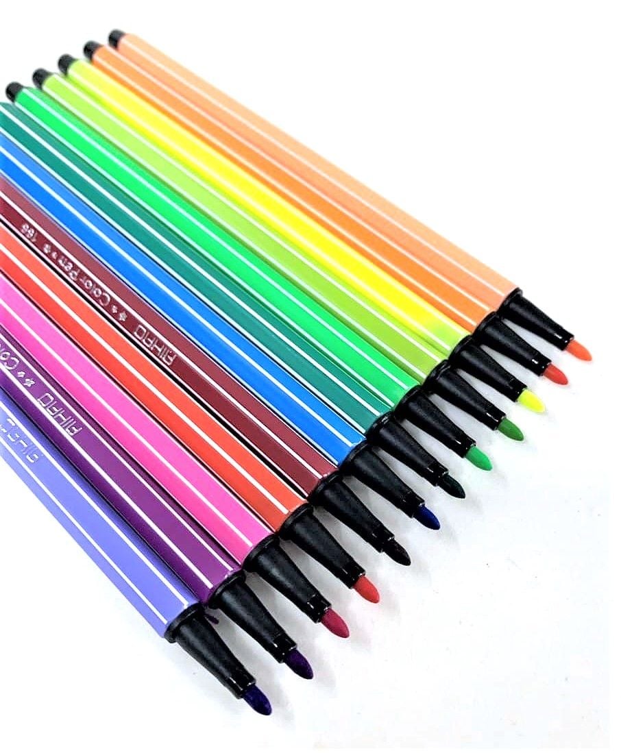 Фломастери 48 кол в пластиковому пеналі 1668-48 AIHAO