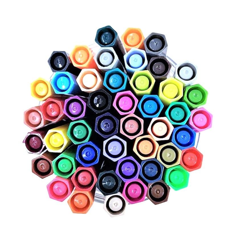 Фломастери 48 кол в пластиковому пеналі 1668-48 AIHAO