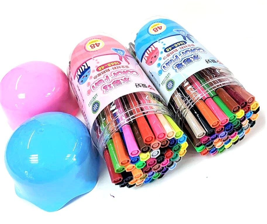 Фломастери 48 кол в пластиковому пеналі 1668-48 AIHAO