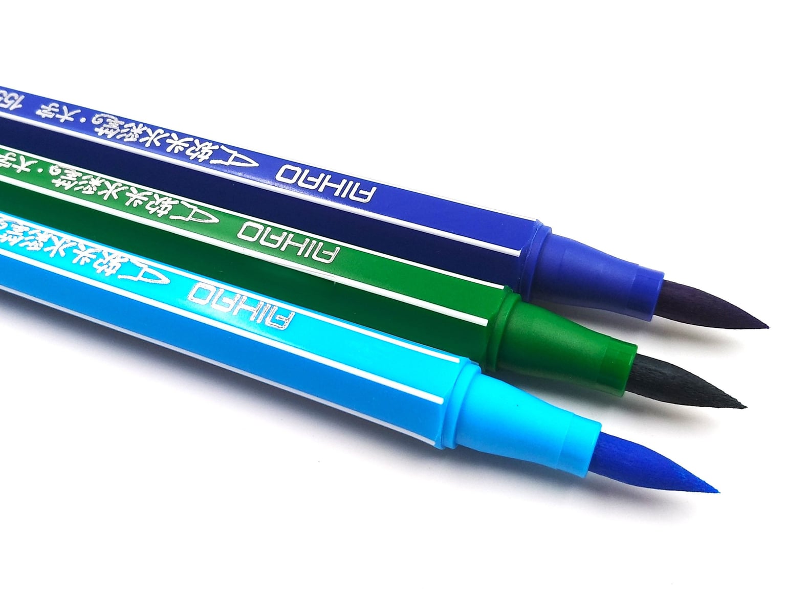 Фломастери для каліграфії в пластиковому кейсі 18 кол (12 шт/уп) 1555-18 AIHAO