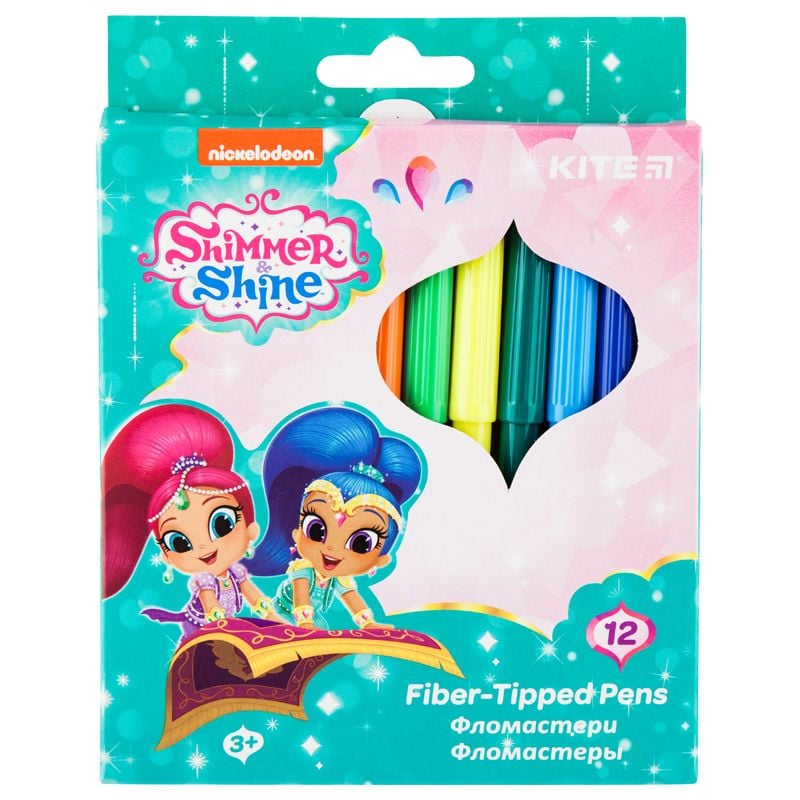 Фломастери 12 кол Shimmer&Shine SH20-047 Kite